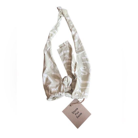 NWT Stone Fox Swim Rico Top in Aloe Lines Size XS - Picture 5 of 7